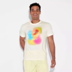 Glowing with Pride" slogan and colorful graphic size 2X tshirt top NWT